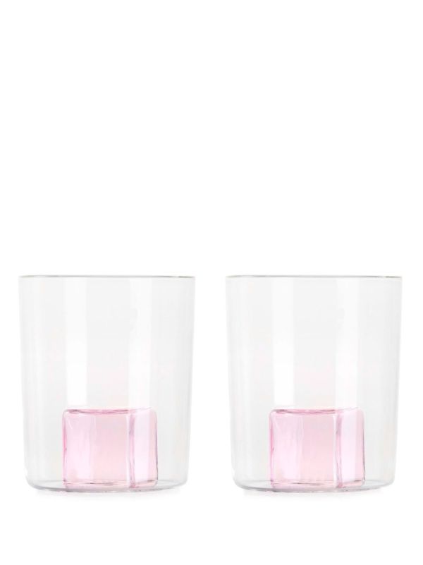 Maison Balzac clear Icecube Glass Goblet Set | Browns Glassware
