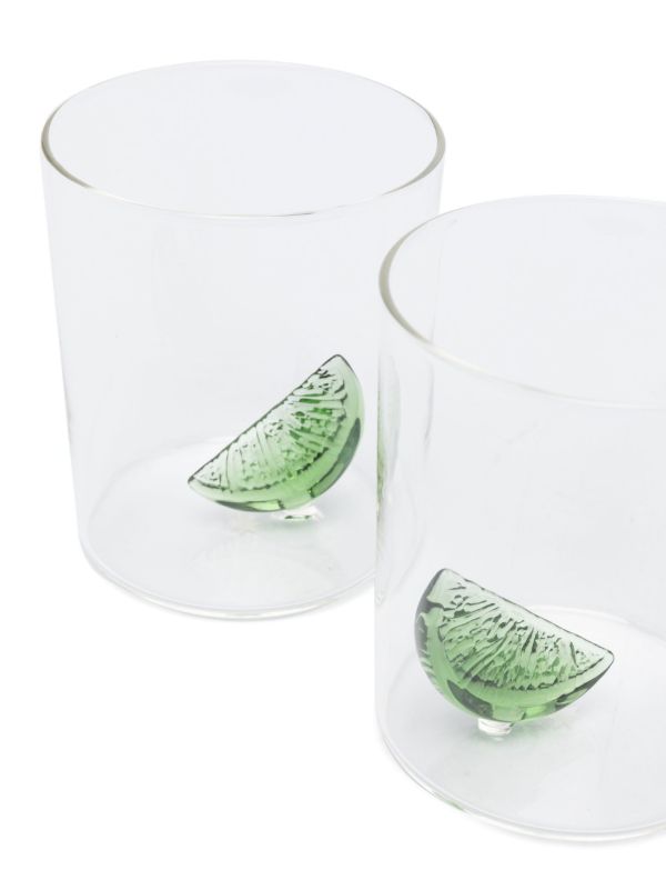 Maison Balzac Clear Lime-Cut Glass Set | Browns Glassware