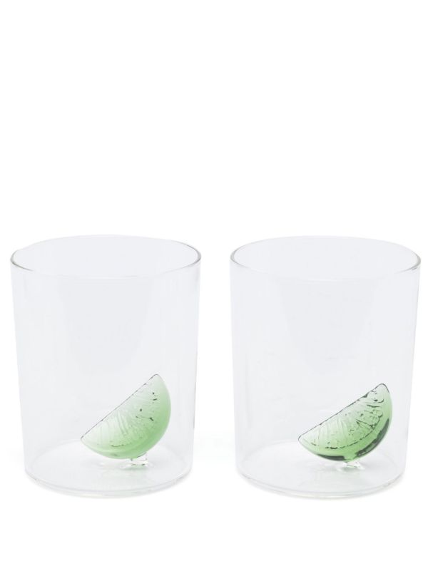 Maison Balzac Clear Lime-Cut Glass Set | Browns Glassware