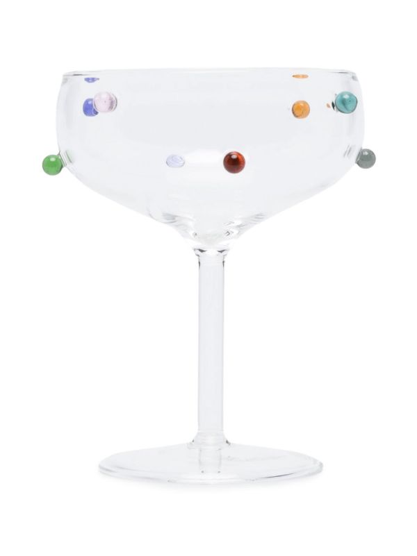 Maison Balzac Clear Pomponette Champagne Coupe Set | Browns Glassware