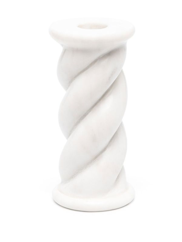 Maison Balzac White Cordelette Candleholder | Browns Candle Holders
