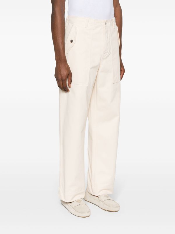 Maison Kitsuné White Workwear Straight-Leg Jeans | Browns Regular & Straight-Leg Jeans