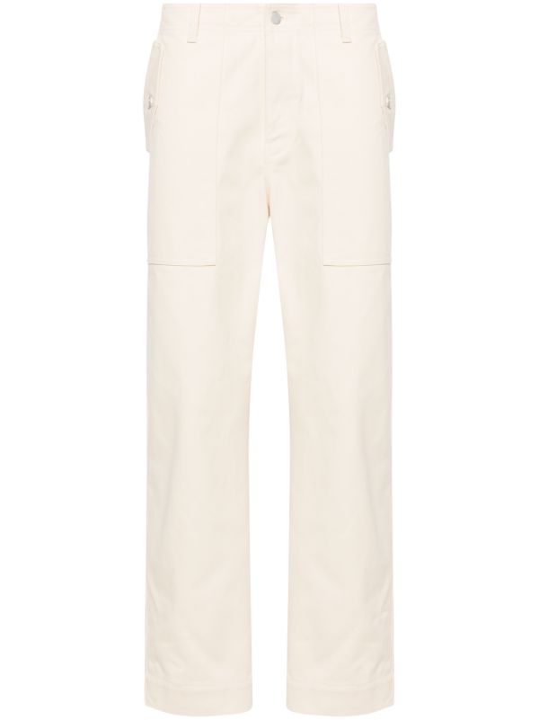 Maison Kitsuné White Workwear Straight-Leg Jeans | Browns Regular & Straight-Leg Jeans