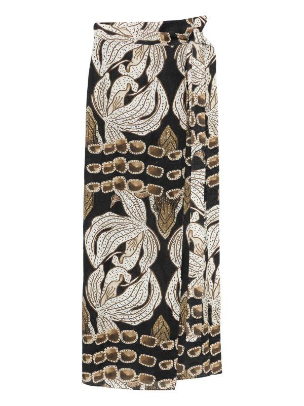Maison La Plage Eva midi wrap skirt | Browns Beach Cover-Ups