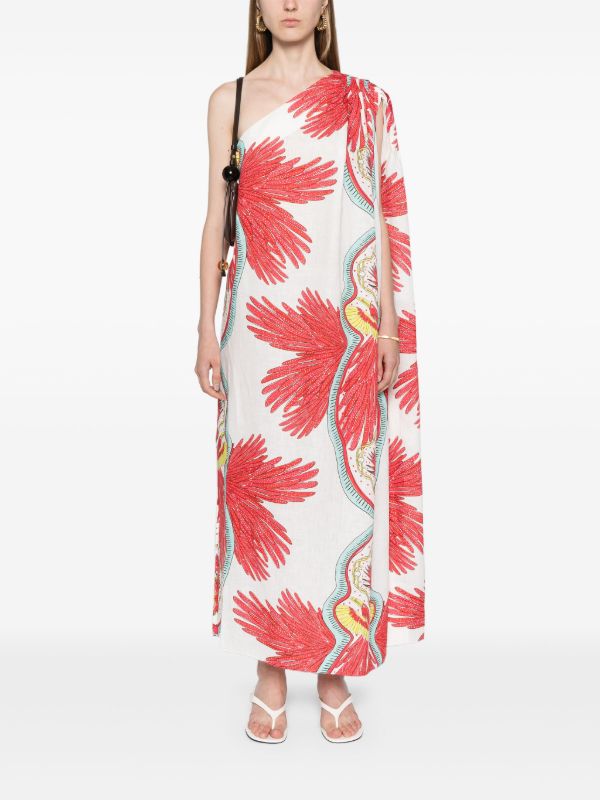 Maison La Plage White Hawai One-Shoulder Dress | Browns Sundresses