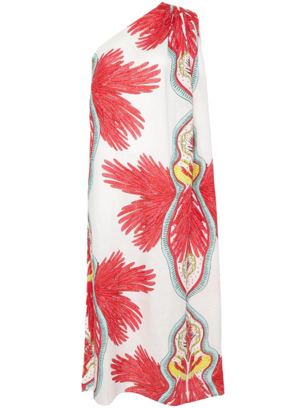 Maison La Plage White Hawai One-Shoulder Dress | Browns Sundresses