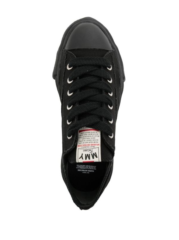 Maison MIHARA YASUHIRO Black Peterson23 Canvas Sneakers | Browns Low-Tops