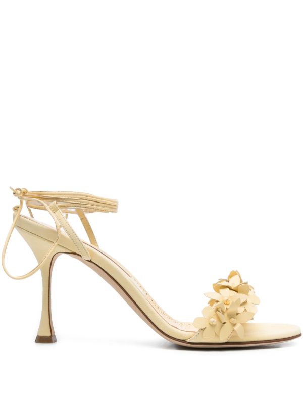 Manolo Blahnik 90mm Anista heeled sandals | Browns Sandals