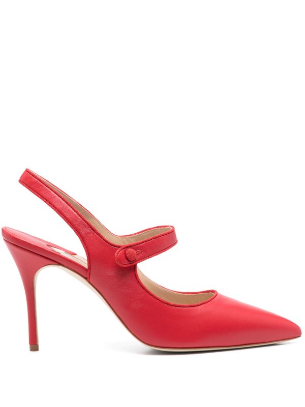 Manolo Blahnik 90mm Campari Pumps | Browns Pumps