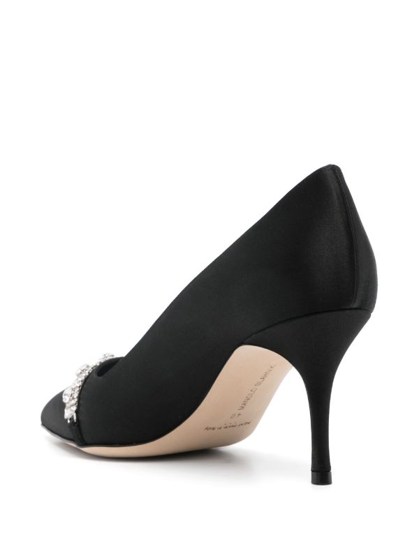 Manolo Blahnik Black 90mm Asapump Pumps | Browns Pumps