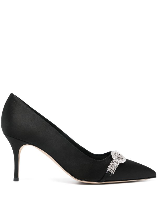 Manolo Blahnik Black 90mm Asapump Pumps | Browns Pumps