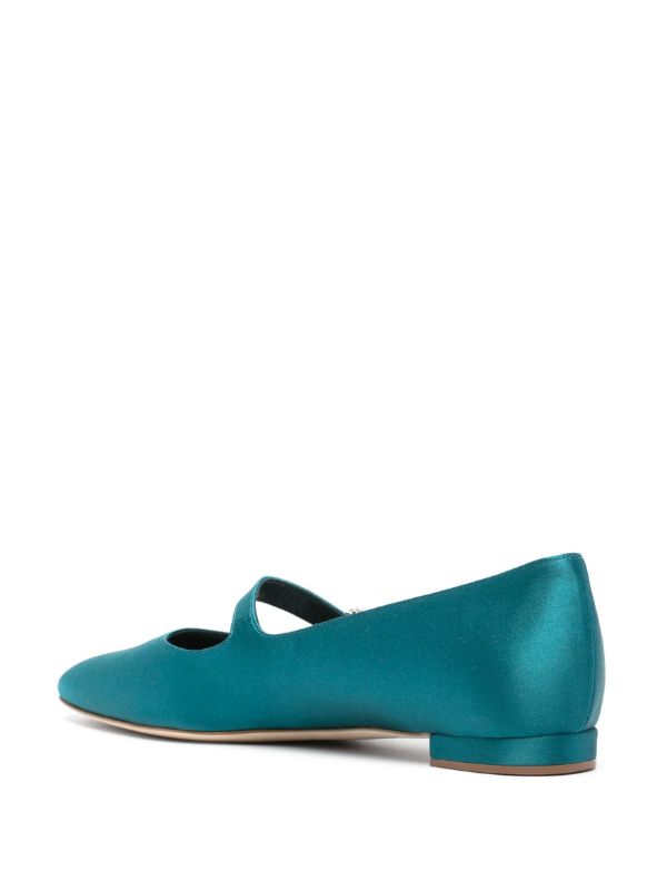 Manolo Blahnik Blue Marijana Ballet Pumps | Browns Ballerina Shoes