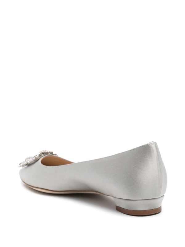 Manolo Blahnik Hangisi Ballet Flats | Browns Ballerina Shoes
