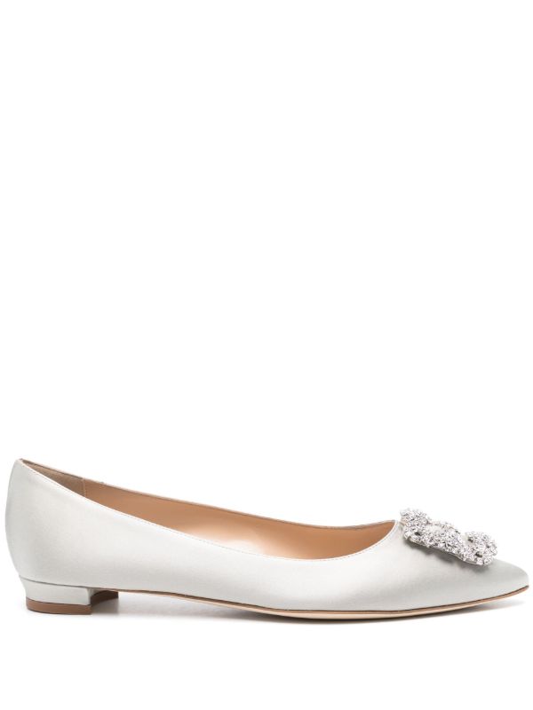 Manolo Blahnik Hangisi ballet flats | Browns Ballerina Shoes