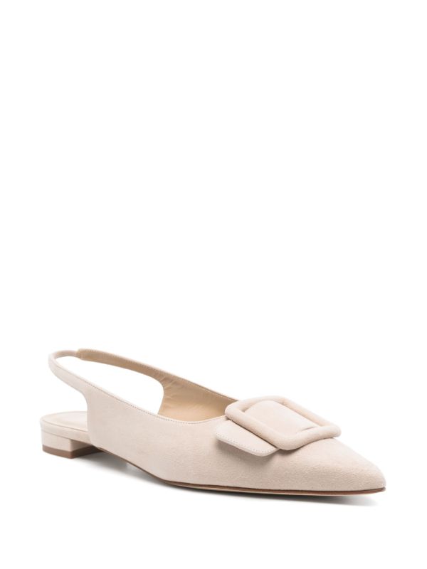 Manolo Blahnik Maylura Flat Pumps | Browns Ballerina Shoes