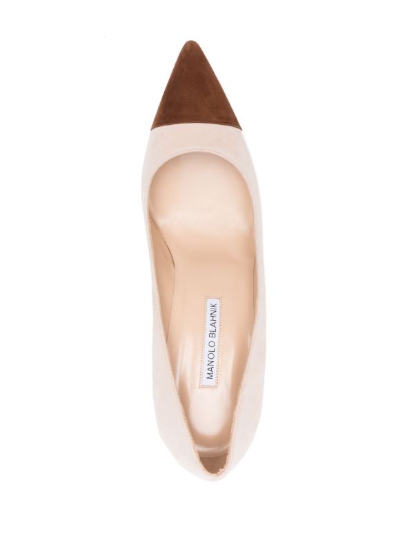 Manolo Blahnik Neutral Capcour Pumps | Browns Pumps
