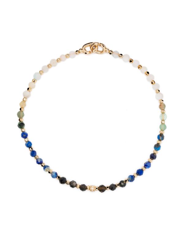 MAOR 18K yellow gold crystal and diamond bracelet | Browns Bracelets