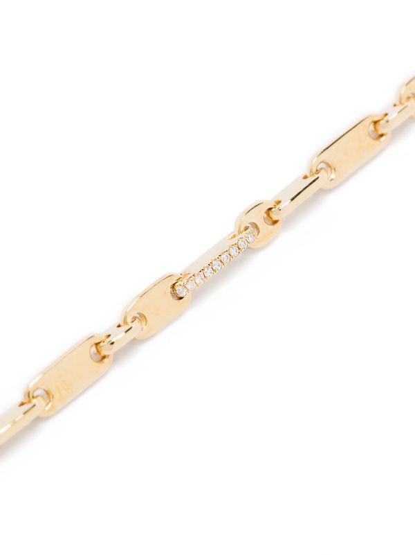 MAOR 18K Yellow Gold Monolinka Diamond Bracelet | Browns Bracelets
