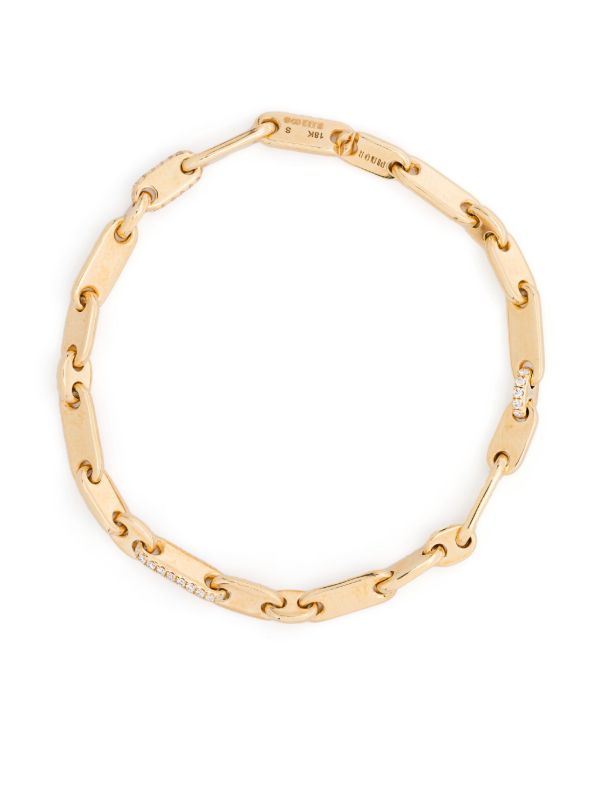 MAOR 18K Yellow Gold Monolinka Diamond Bracelet | Browns Bracelets