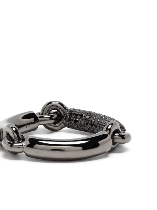 MAOR Black Solstice Diamond Band Ring | Browns Rings