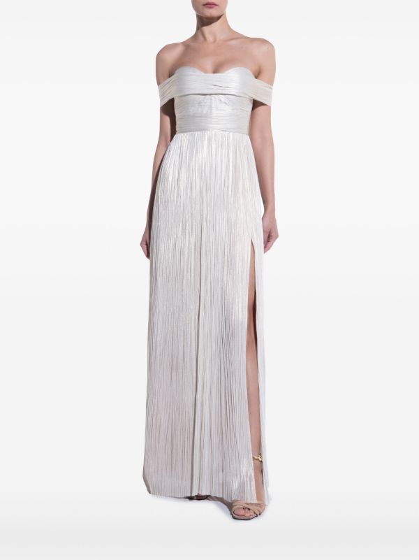 Maria Lucia Hohan Silver-ToneSerene Draped Gown | Browns Cocktail & Party Dresses