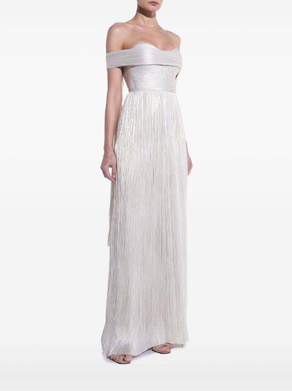 Maria Lucia Hohan Silver-ToneSerene Draped Gown | Browns Cocktail & Party Dresses