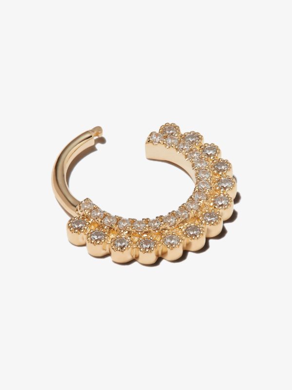 MARIA TASH 14K Yellow Gold Apsara Cubic Zirconia Earring | Browns Fine Earrings