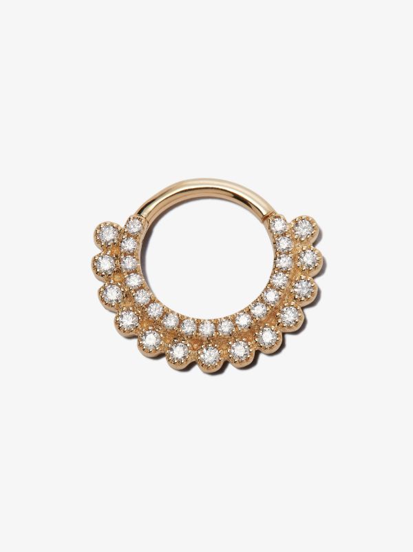 MARIA TASH 14K Yellow Gold Apsara Cubic Zirconia Earring | Browns Fine Earrings