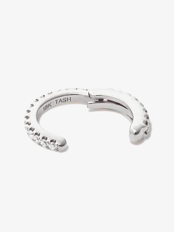 MARIA TASH 18K White Gold Eternity Diamond Ear Cuff | Browns Fine Earrings