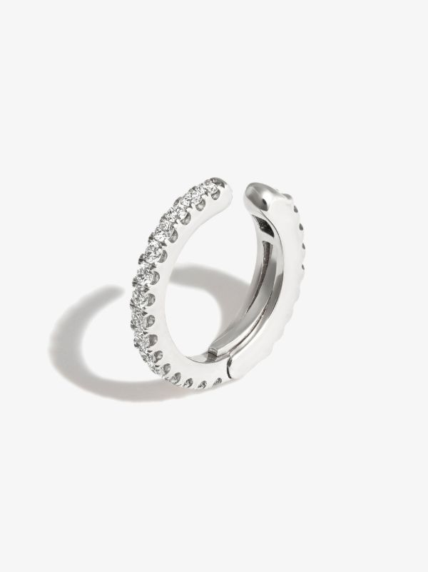 MARIA TASH 18K White Gold Eternity Diamond Ear Cuff | Browns Fine Earrings