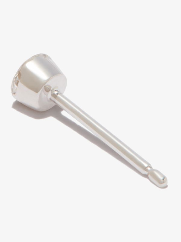 MARIA TASH 18K White Gold Invisible Set Diamond Earring | Browns Fine Earrings