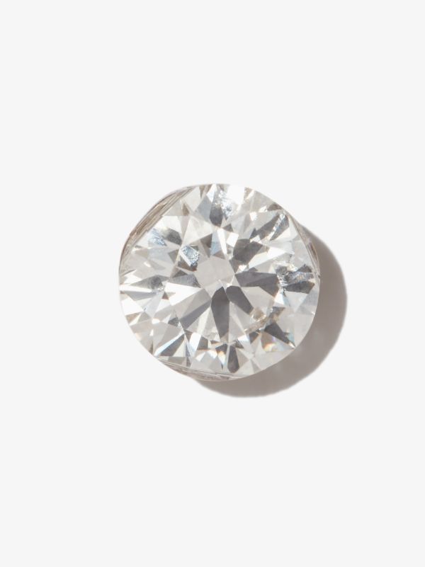 MARIA TASH 18K White Gold Invisible Set Diamond Earring | Browns Fine Earrings