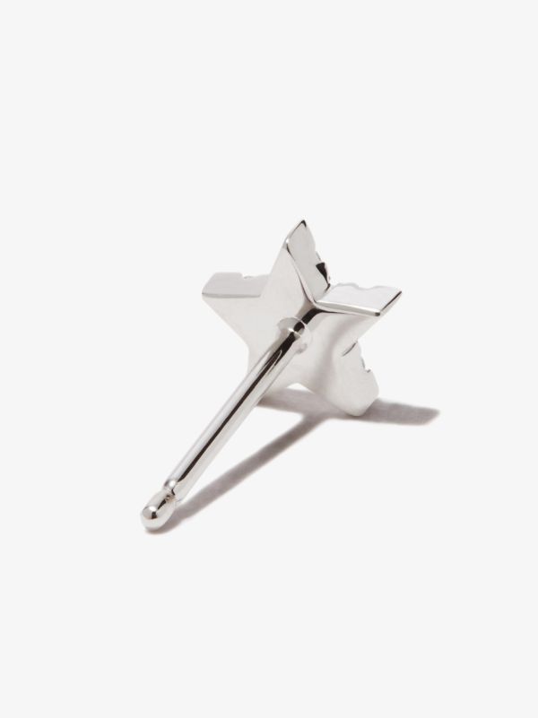 MARIA TASH 18K White Gold Star Diamond Earring | Browns Fine Earrings