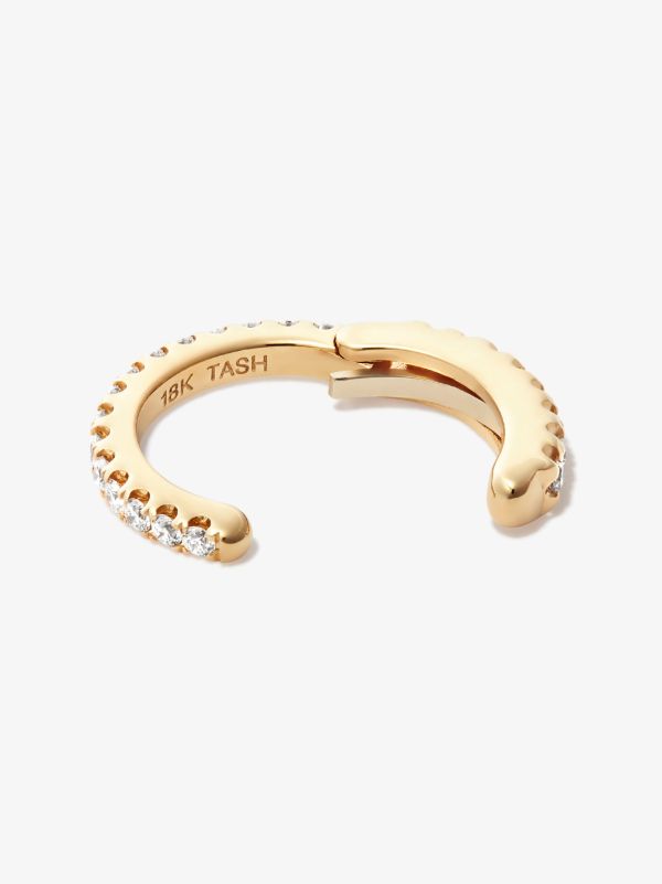 MARIA TASH 18K Yellow Gold Eternity Diamond Ear Cuff | Browns Fine Earrings