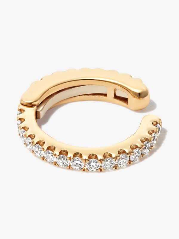MARIA TASH 18K yellow gold Eternity diamond ear cuff | Browns Fine Earrings