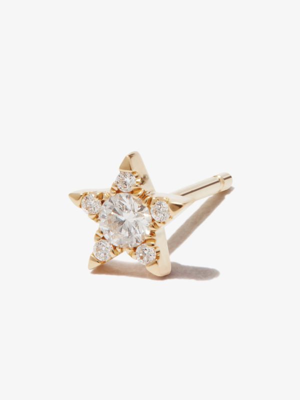 MARIA TASH 18K Yellow Gold Star Diamond Earring | Browns Fine Earrings