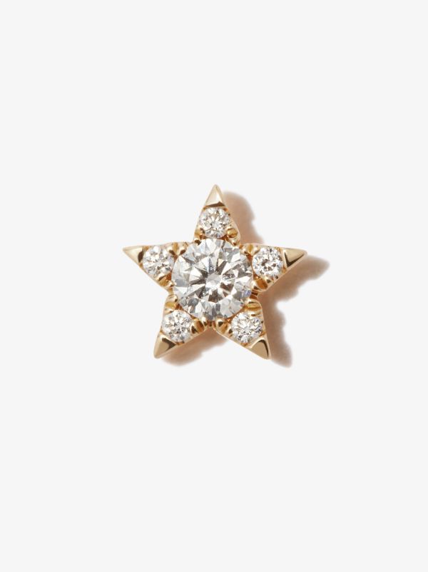 MARIA TASH 18K Yellow Gold Star Diamond Earring | Browns Fine Earrings