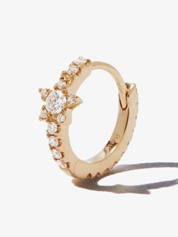 MARIA TASH 18K yellow gold star eternity diamond earring | Browns Fine Earrings