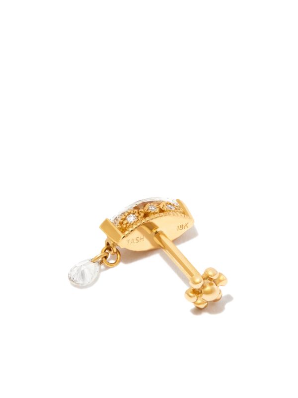 MARIA TASH 18K Yellow Gold Teardrop Marquise Diamond Earring | Browns Fine Earrings