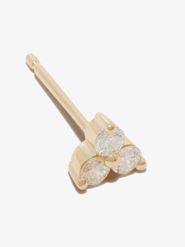 MARIA TASH 18K Yellow Gold Trinity Diamond Earring | Browns Fine Earrings