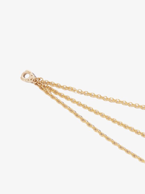 MARIA TASH 18K Yellow Gold Triple Chain Charm | Browns Fine Earrings