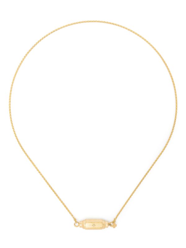 Marie Lichtenberg 18K Yellow Gold Micro Coco Diamond Locket Necklace | Browns Fine Necklaces