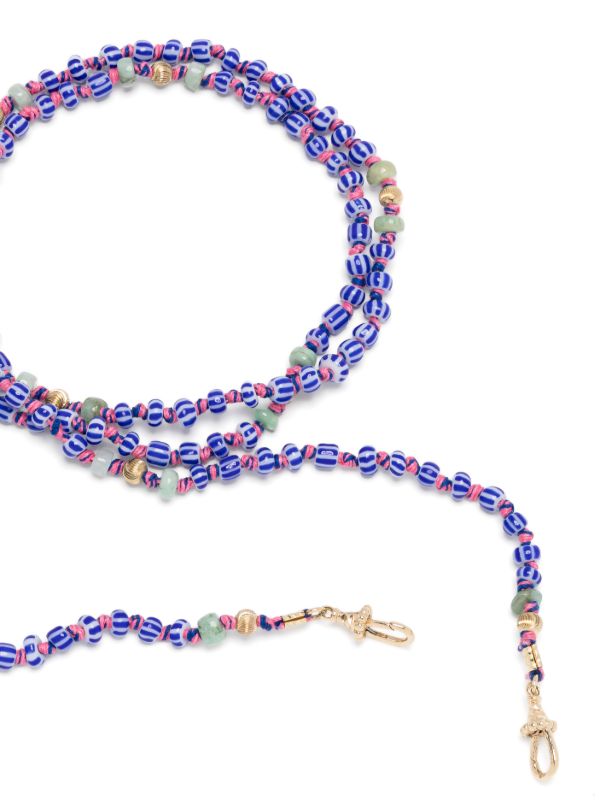 Marie Lichtenberg 9K Yellow Gold Mauli Beaded Necklace | Browns Fine Necklaces