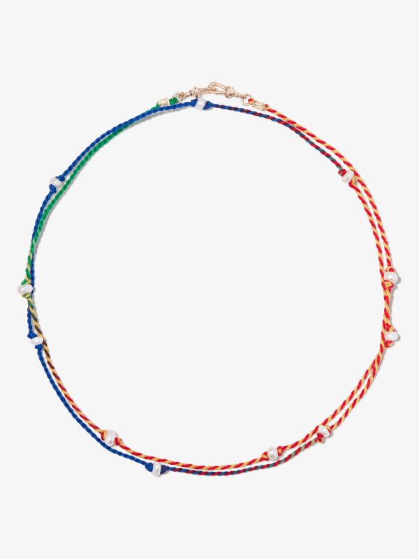 Marie Lichtenberg 9K Yellow Gold Mauli Double Strand Necklace | Browns Fine Necklaces