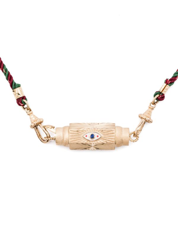 Marie Lichtenberg Sapphire Gold Geometric Necklace | Browns Fine Necklaces