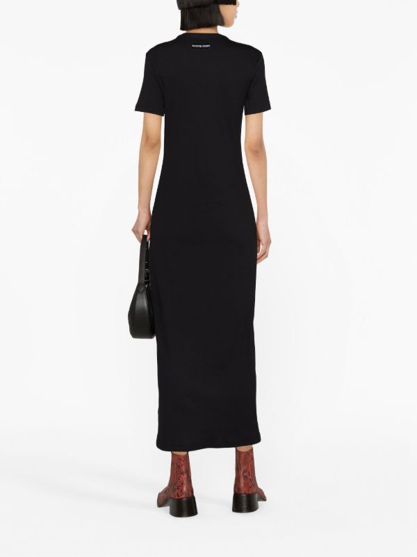 Marine Serre Black Crescent Moon Organic Cotton Dress | Browns Day Dresses