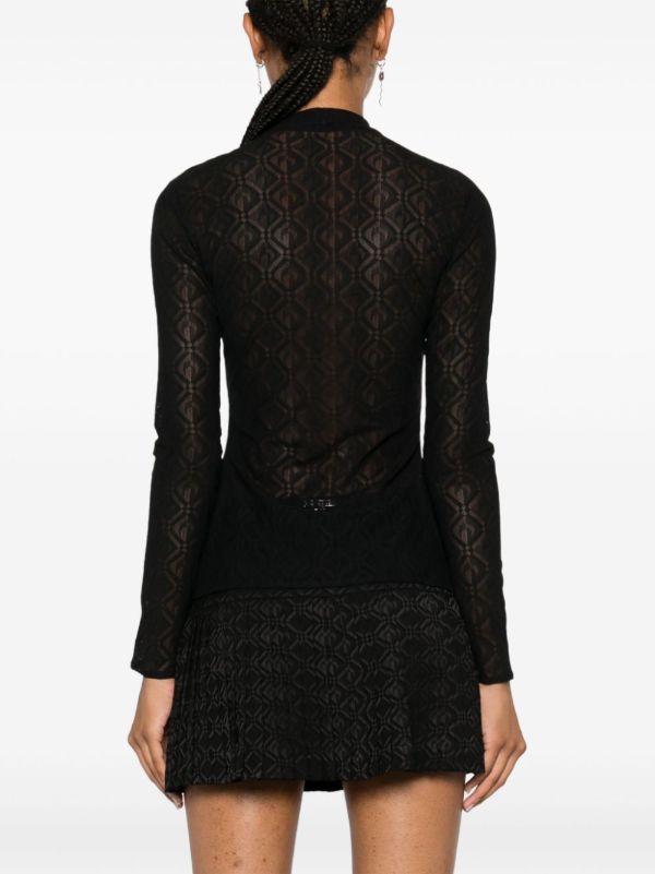 Marine Serre Black Moon Diamond Top | Browns T-Shirts & Jersey Shirts