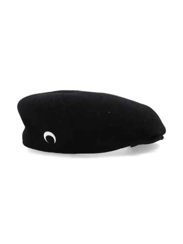 Marine Serre Crescent Moon-embroidered Beret | Browns Hats