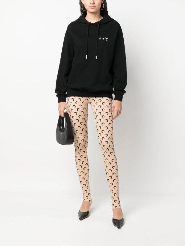 Marine Serre Fuseaux Crescent Moon Print Leggings | Browns Leggings