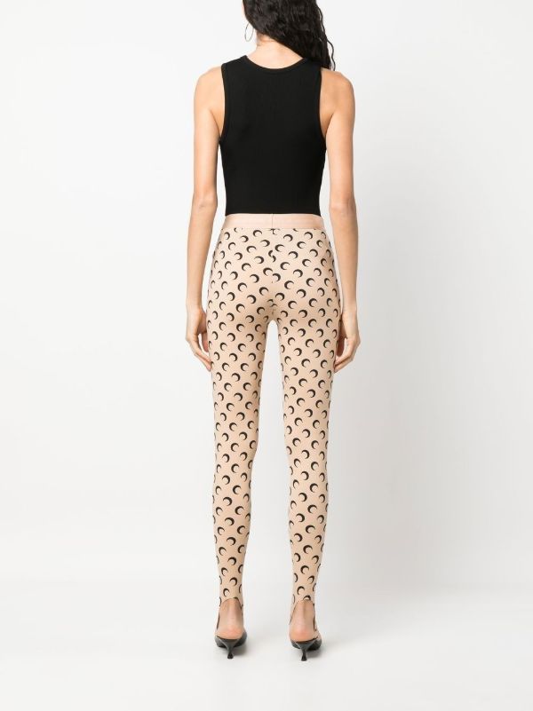 Marine Serre Fuseaux Crescent Moon Print Leggings | Browns Leggings